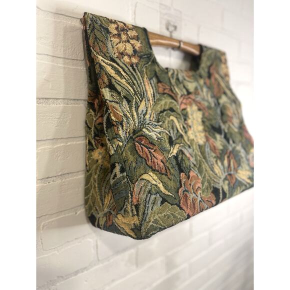 THE CARPETBAGGER SIZE MEDIUM TOTE, KNITTING BAG 14" X 17" X 6" | Vintage Sewing - Picture 8 of 13